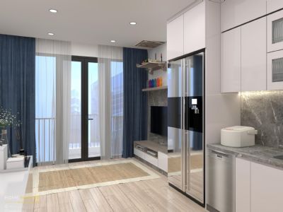 Cho thuê căn hộ 1 phòng ngủ+ giá tốt, đầy đủ nội thất 46.5m2 chung cư H1 Hawaii Masteri Waterfront
